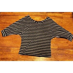 Papaya striped women's blouse small